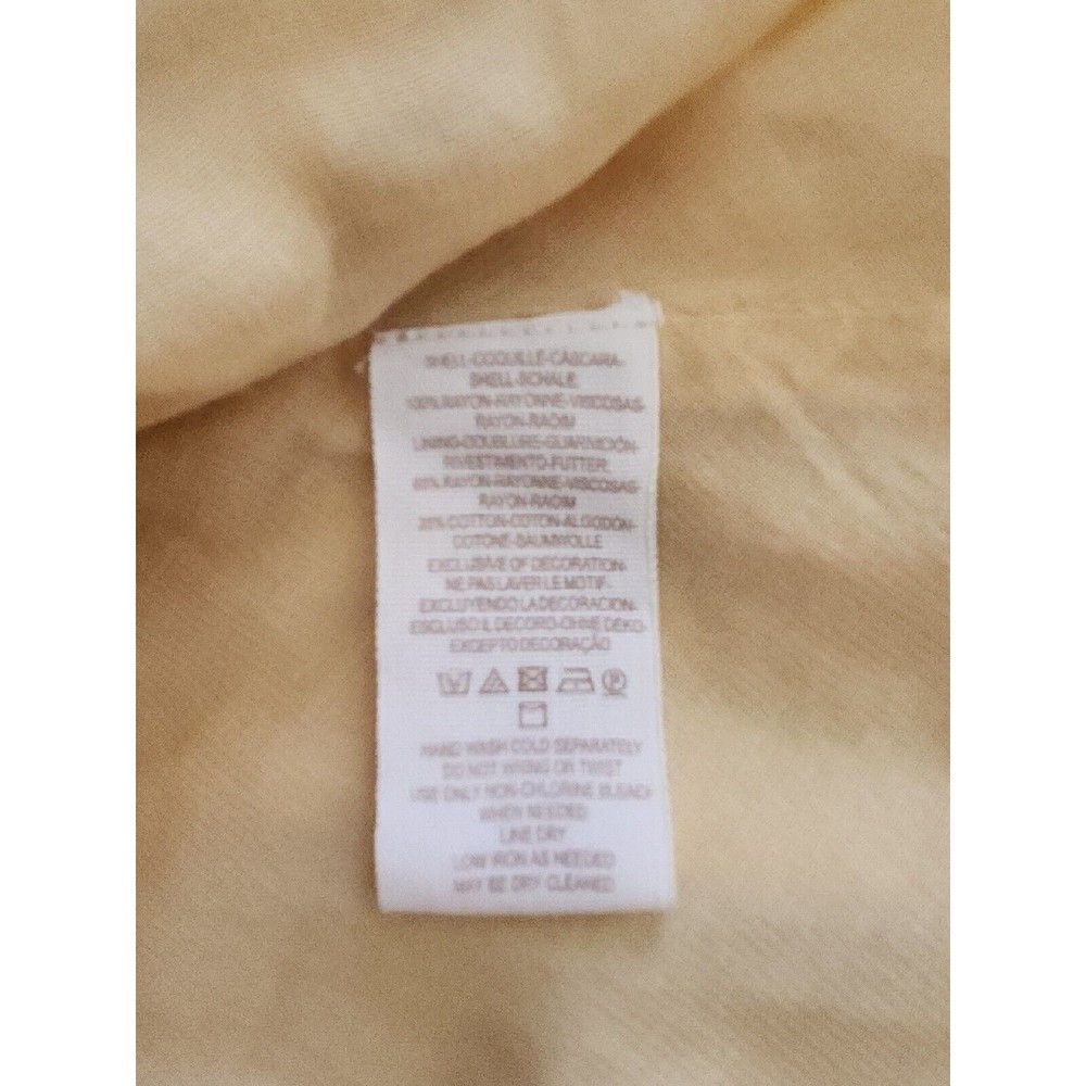 Free People Jasmine Bohemian Light Yellow Embroidered Mini Dress Sz  0  XS - Picture 12 of 12